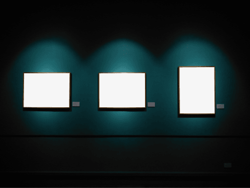 Photorealistic Art Gallery Mockup