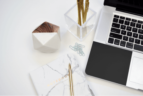 Laptop Sticker Mockup On The Left