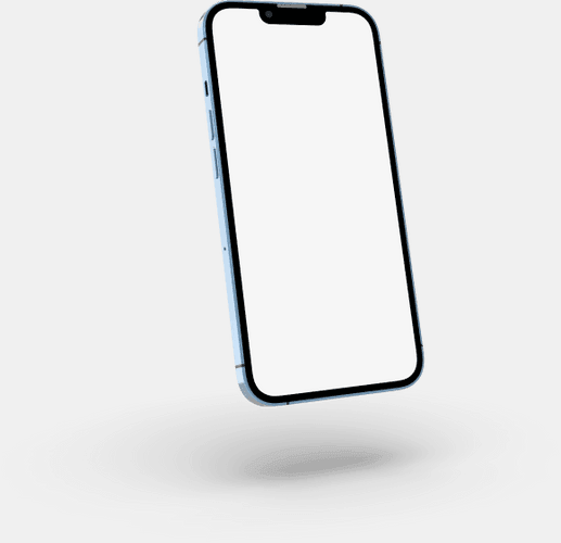 Flying Iphone 13 Mockup