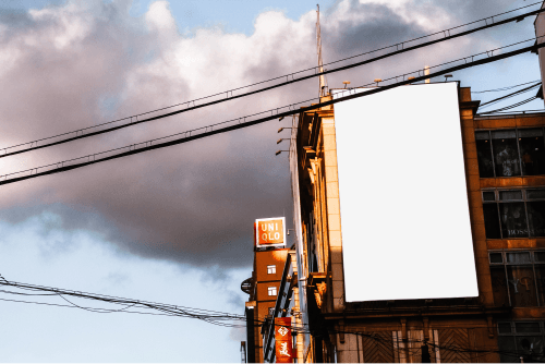 Billboard Mockup On Building 