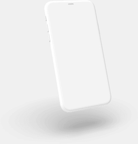 Set Of White Clay Iphone Mockup