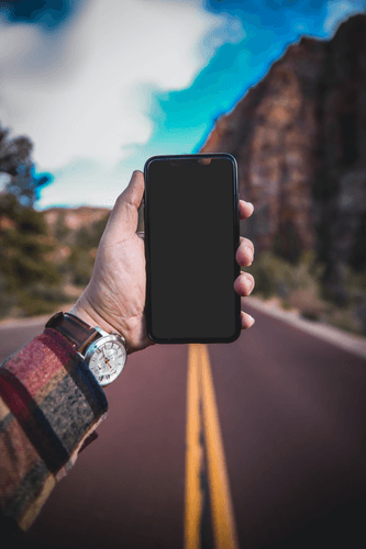 Hand Holding Iphone Mockup