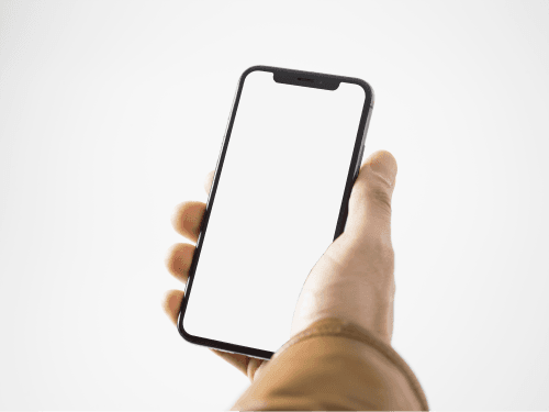 Isometric Iphone In Hand Mockup