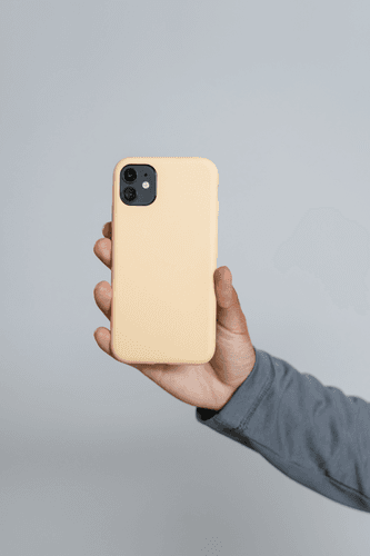 Hand Holding Phone Case Mockup