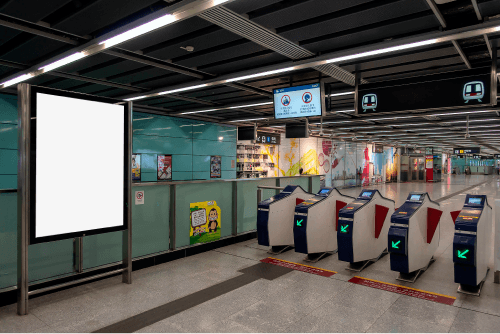 Subway Ad Poster Mockup