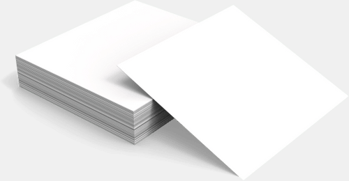 Blank Square Business Card Mockup