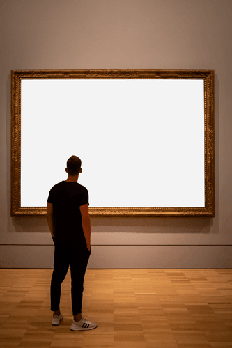 Man In Gallery Mockup