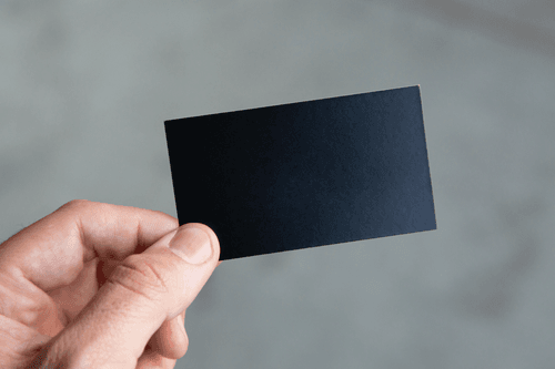 Hand Holding Business Card Mockup