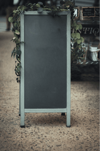 Restaurant A-frame Mockup 