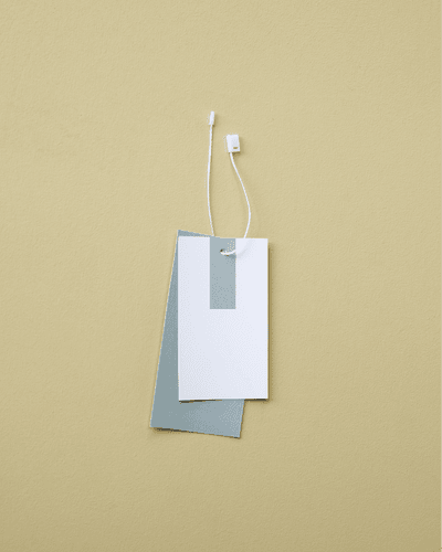 Clothing Label Mockup With Top View