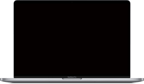 Frontal View Of Macbook Mockup