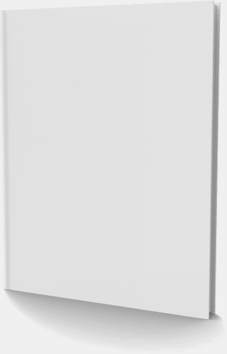 Standing Hardcover 8.5x11 Book Mockup