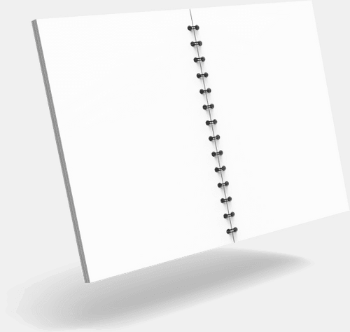 Blank Spiral Notebook Mockup