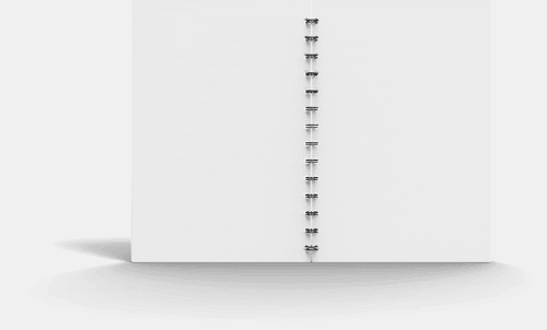 Front View Of Spiral Notebook Mockup