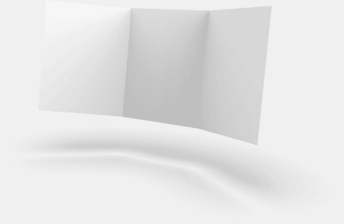 Open Trifold Brochure Mockup
