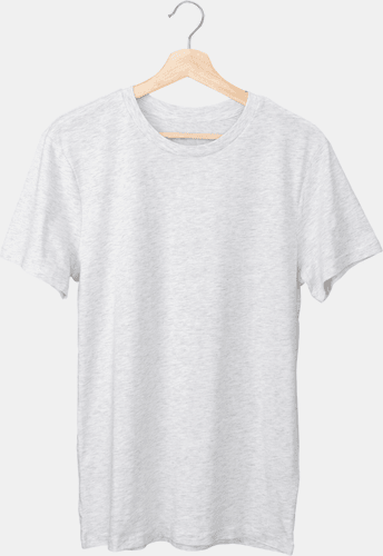 Grey T-shirt On Hanger Mockup