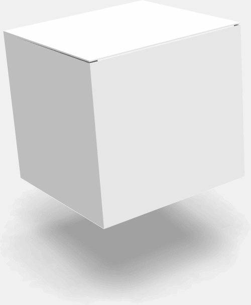 Floating Square Box Mockup