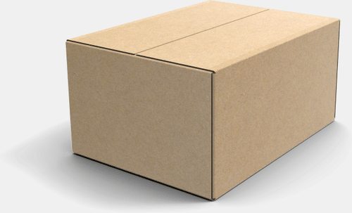 Cardboard Shipping Box Mockup