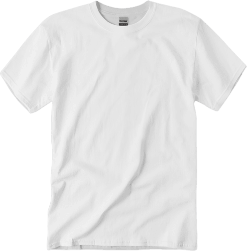 Power Crewneck Short Sleeve Gildan T Shirt Mockup