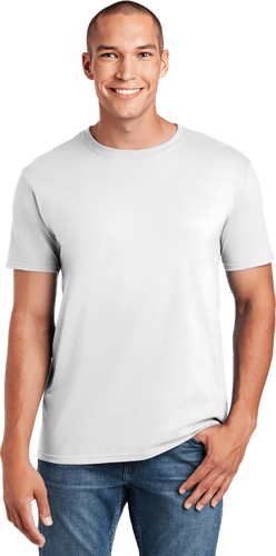 Man Cotton Jersey Gildan T Shirt Mockup