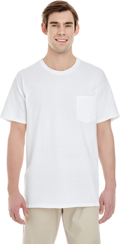 Man Classic Pocket T Shirt Mockup