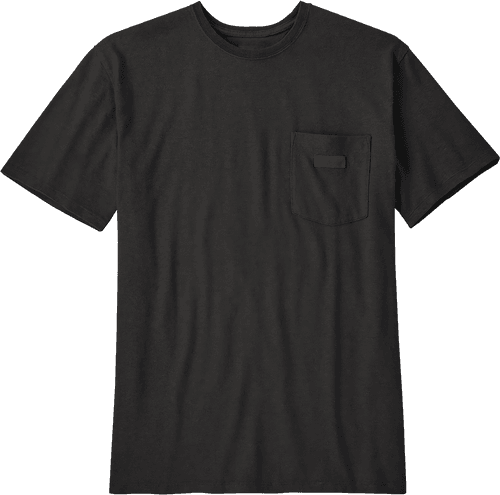 Black Crew Neck Pocket T Shirt Mockup
