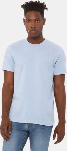 Man In Sky Blue Bella Canvas Mockup