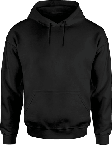Jet Black Hoodie Mockup