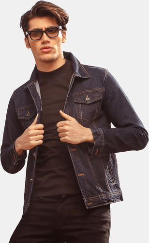 Man In Brown Denim Jacket Mockup