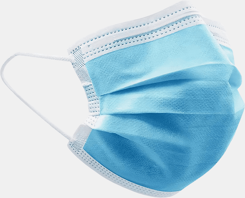 Blue Face Mask Mockup