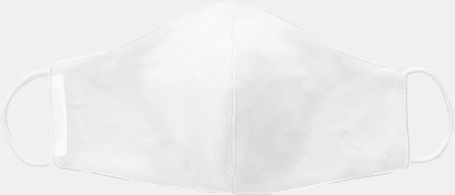 White Face Mask Mockup