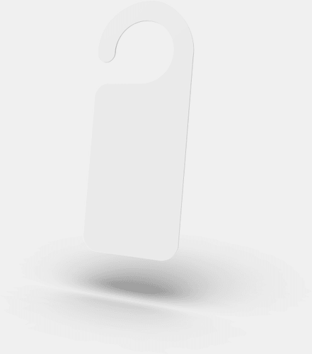 Special Set Of Door Hanger Mockup